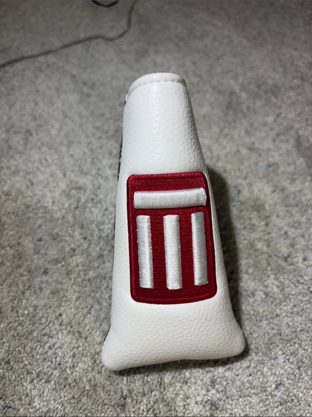 White and Red Outdoor Game Pin Cushion Cover - Brand EVNROLL. New without tags.